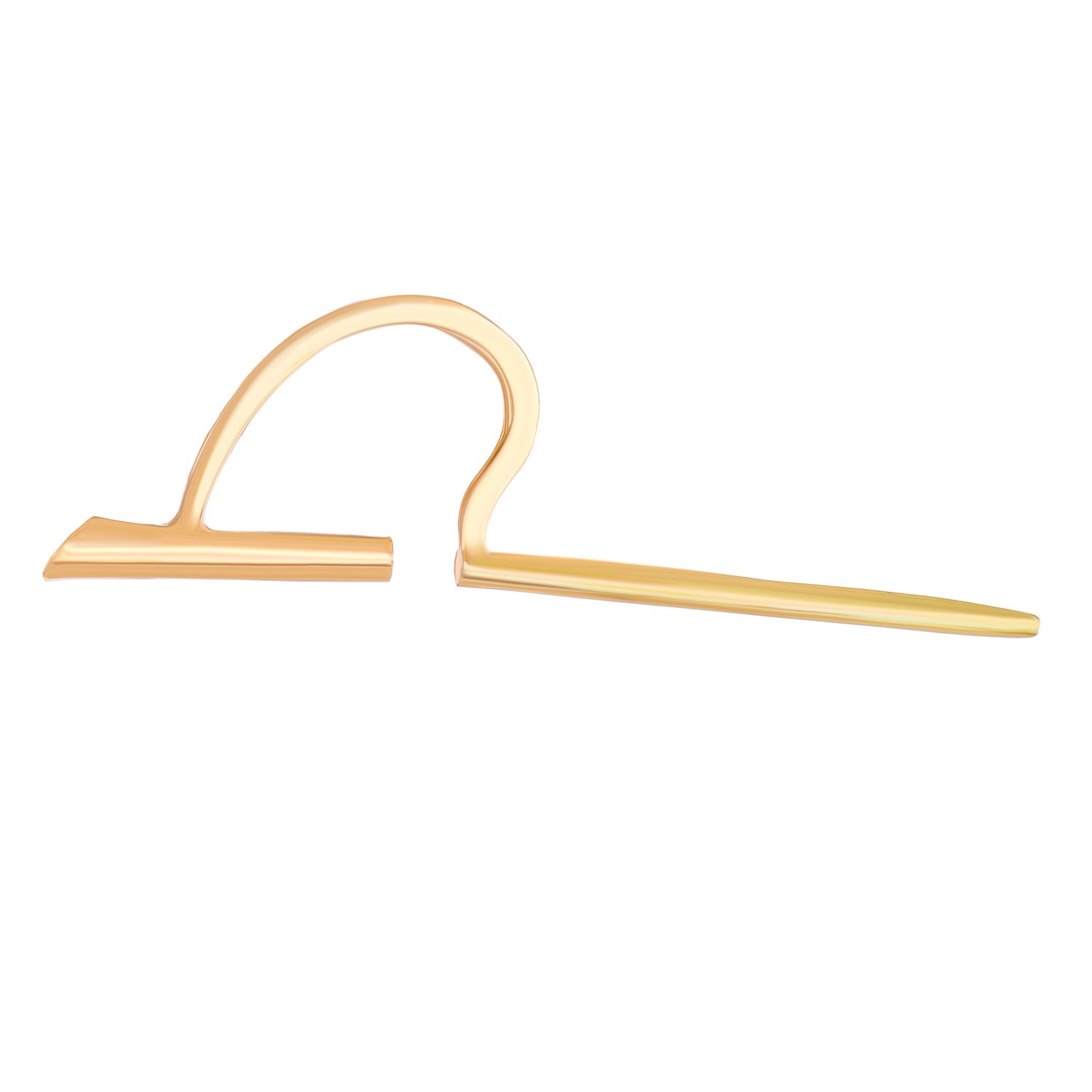 Wholesale Retro C-shaped Straight Ear Clip Without Ear Hole Alloy Ear Bone Clip